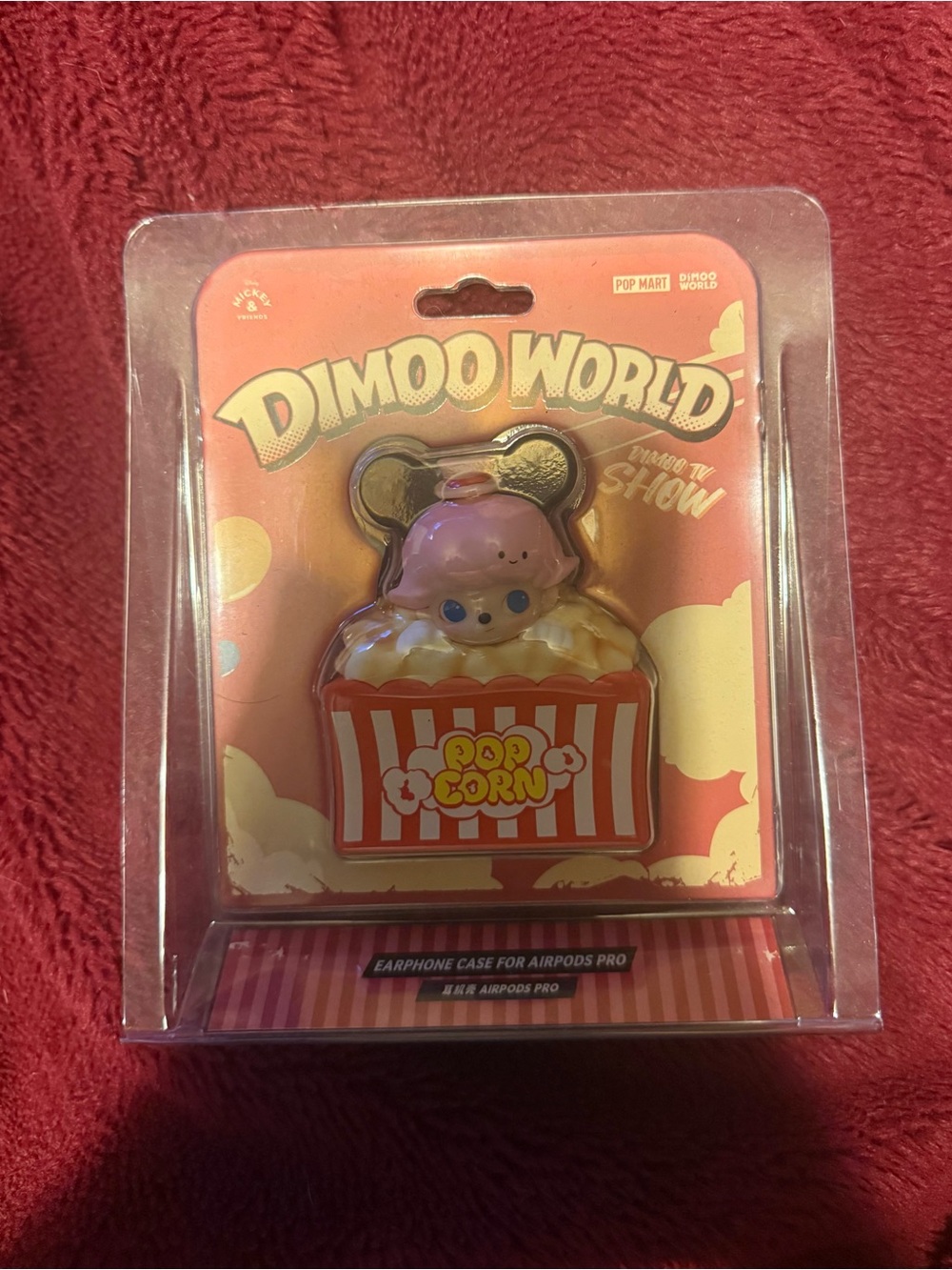 Dimoo World Pink Popcorn AirPods Pro Earphone Case